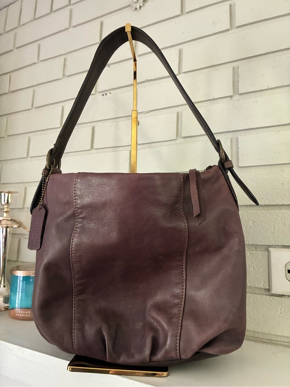 Brown Leather Shoulder Bag